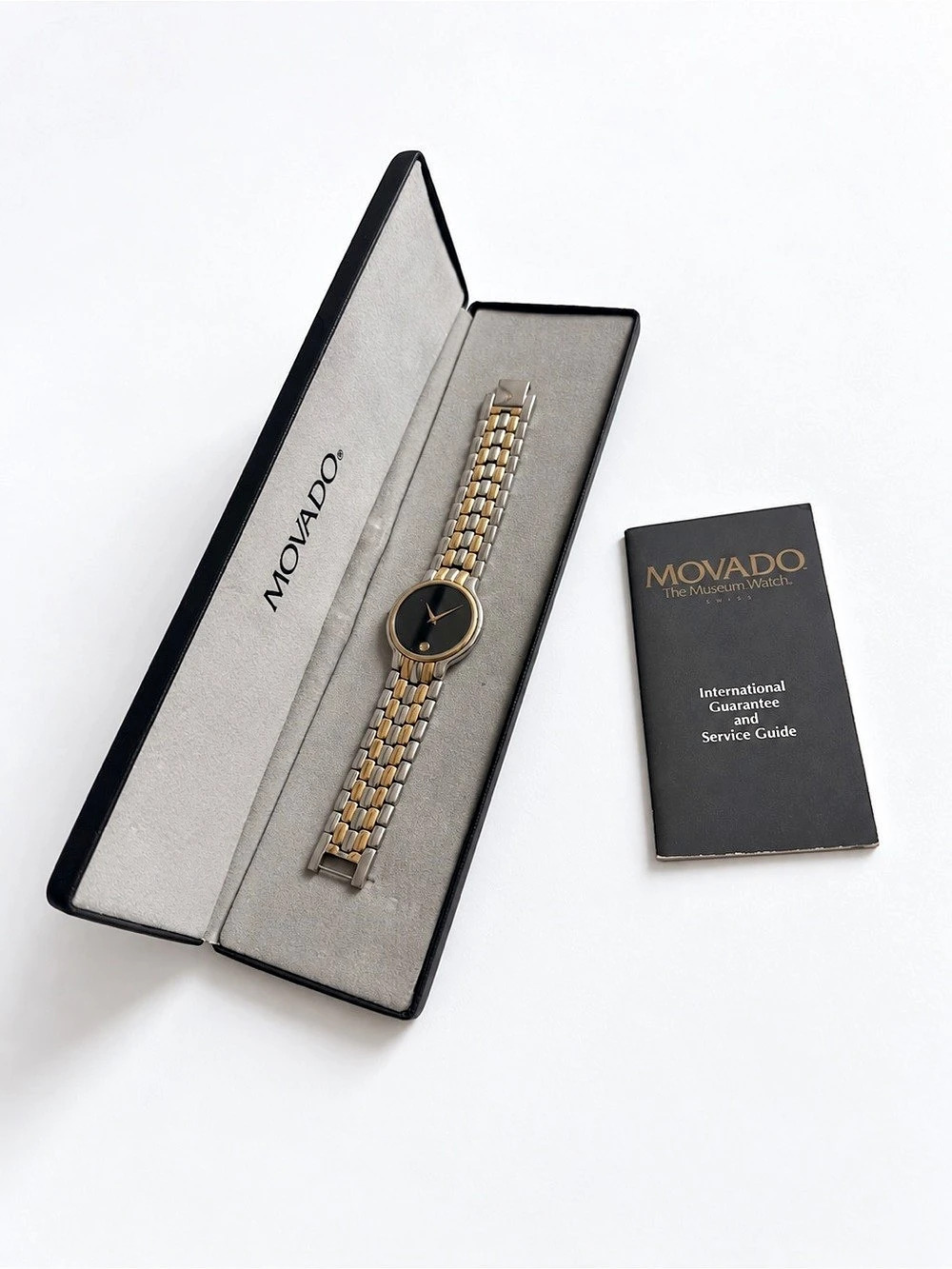Movado Museum Classic Two-Tone Watch Gold & Silver